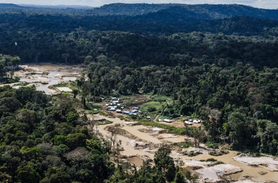 Miniere illegali nell'Amazzonia brasiliana