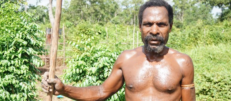 Gli indigeni di Papua difendono la loro foresta contro l'azienda cartiera Moorim Un papuano del clan Gebze (Merauke) in conflitto con l'azienda cartiera coreana Moorim