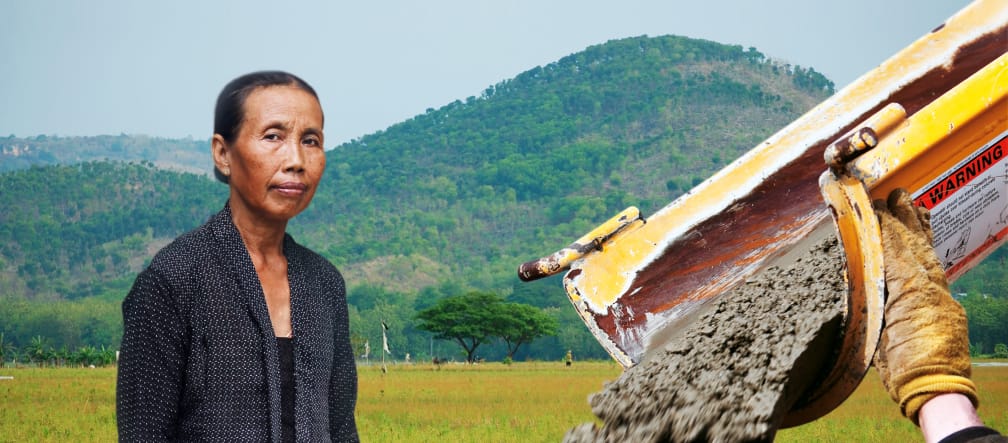 Paini difensora della natura contro la degradazione del paesaggio carsico di Kendeng