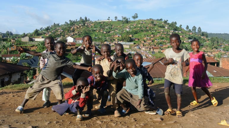 Bambini nel comune di Kanyabayonga, nell'est della Repubblica Democratica del Congo